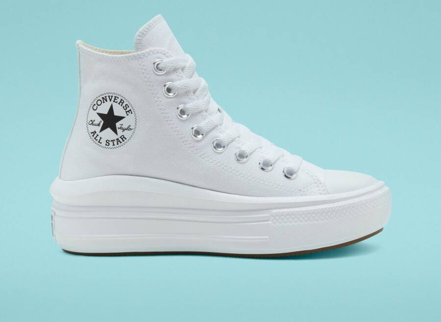 Converse Chuck Taylor All Star Move Hi Hoge sneakers Dames Wit