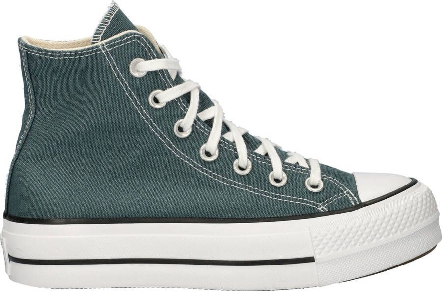 Converse Chuck Taylor All Stars Lift Hi dames sneaker Donkergroen