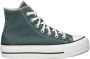 Converse Chuck Taylor All Stars Lift Hi dames sneaker Donkergroen - Thumbnail 1