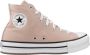 Converse Verhoogde Stoffige High-Top Sneakers Pink - Thumbnail 1