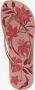 Copacabana dames teenslippers bloemenprint roze - Thumbnail 1