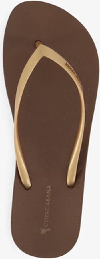 Copacabana dames teenslippers bruin