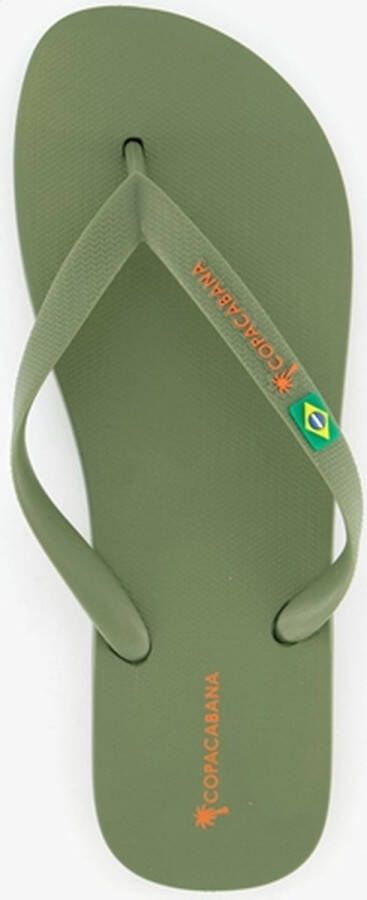 Copacabana heren teenslippers groen