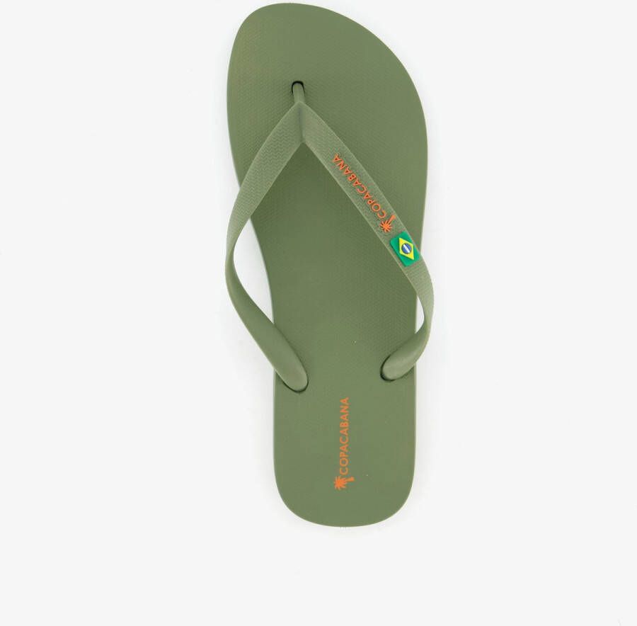 Copacabana heren teenslippers groen