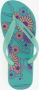 Copacabana kinder teenslippers met bloe print Blauw - Thumbnail 3