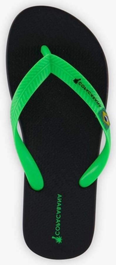 Copacabana vegan teenslippers Zwart