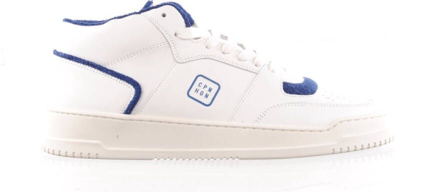 Copenhagen hoge sneaker Archibald wit blauw