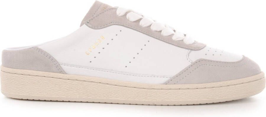 Copenhagen Studios Witte lage sneakers met suède panelen White Dames