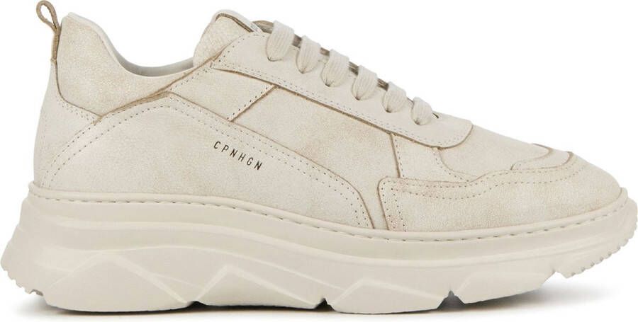 COPENHAGEN STUDIOS Lage Sneakers Dames Cph40 Cracked Maat: 41 Materiaal: Leer Kleur: Wit