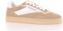 Copenhagen Shoes Beige Leren Sneakers met Uniek Hiel Detail Beige Dames - Thumbnail 1