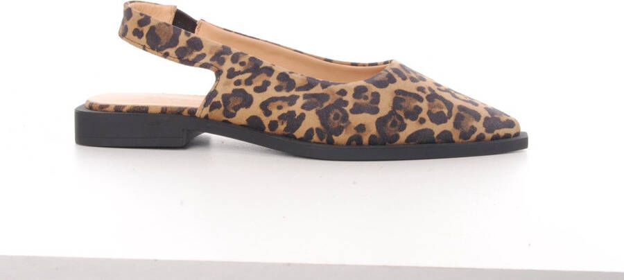 Copenhagen Studios dames slingback suede leopard