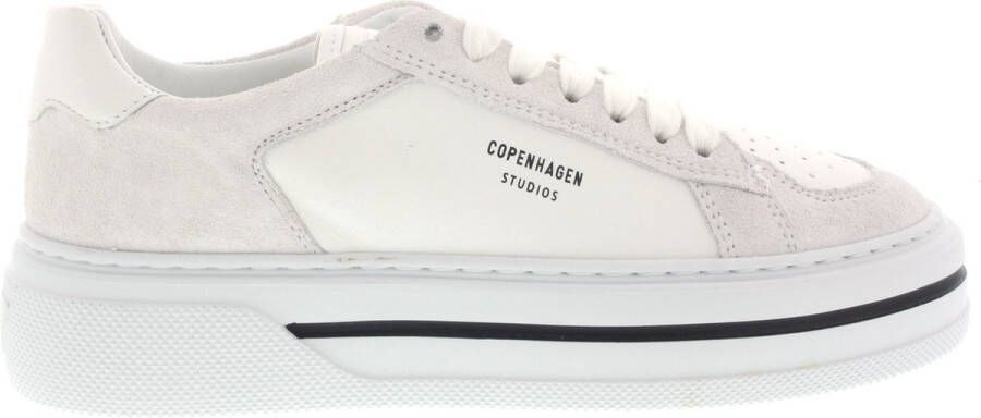 Copenhagen Shoes Cph181 Witte Sneaker Sportieve Silhouet Geborduurde Details Wit Dames