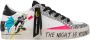 Crime London Textiel Accenten Leren Sneaker Dames Collectie White Dames - Thumbnail 1