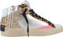 Crime London SK8 Mid Glitter Schoenen Multicolor Dames - Thumbnail 1