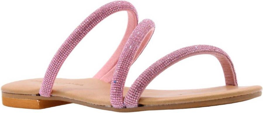 Cristian Daniel Stijlvolle Zomer Slippers Pink Dames