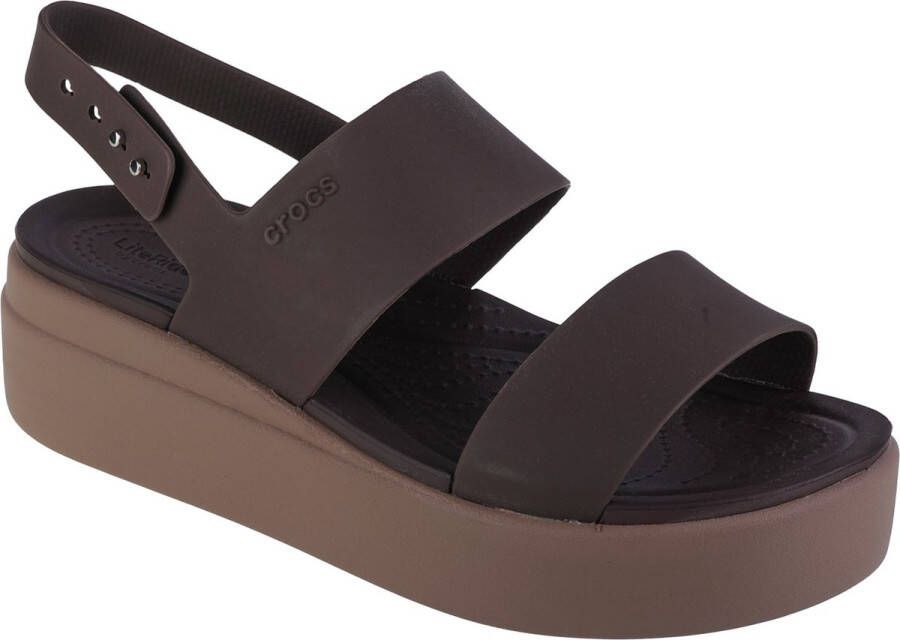 Crocs Sleehaksandaaltjes Brooklyn Low Wedge W met verstelbaar hielriempje