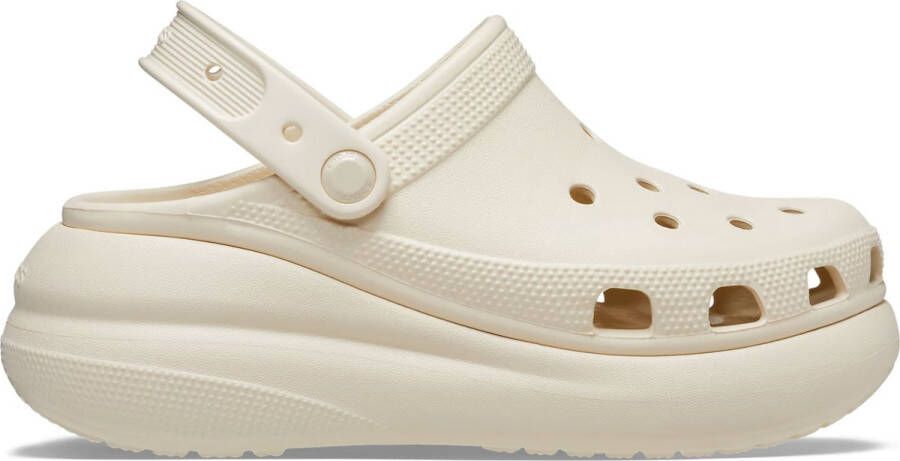 Crocs Beige Platform Klomp met Croslite Materiaal Beige