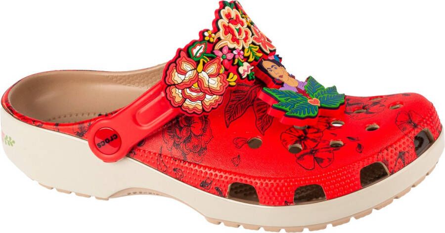 Crocs Classic Frida Kahlo Classic Clog 209450-2Y2 Vrouwen Rood Slippers