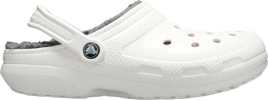 Crocs Pantoffels Classic Lined Clog tuinschoen slippers klomp met knuffelig nepleer