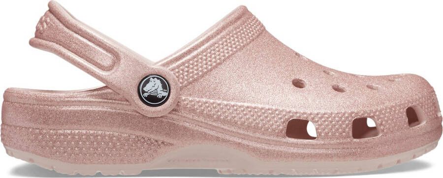 Crocs Kid's Classic Glitter Clog Sandalen maat C10 roze bruin