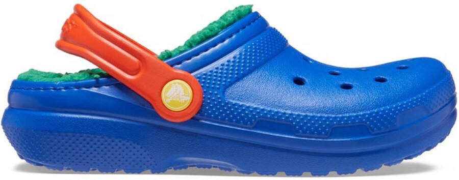 Crocs Kid's Classic Lined Clog Pantoffels maat C13 blauw