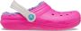 Crocs Kid's Classic Lined Clog Pantoffels maat C12 roze - Thumbnail 4