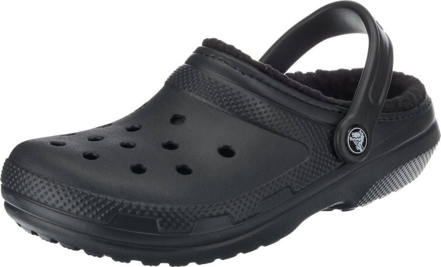 Crocs Pantoffels Classic Lined Clog tuin schoen slippers klomp met knuffelig nepleer