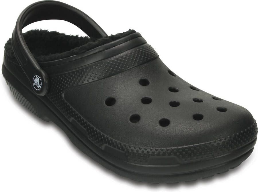 Crocs Pantoffels Classic Lined Clog tuin schoen slippers klomp met knuffelig nepleer