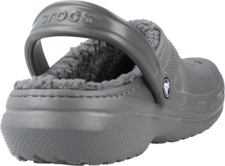 Crocs Pantoffels Classic Lined Clog tuin schoen slippers klomp met knuffelig nepleer