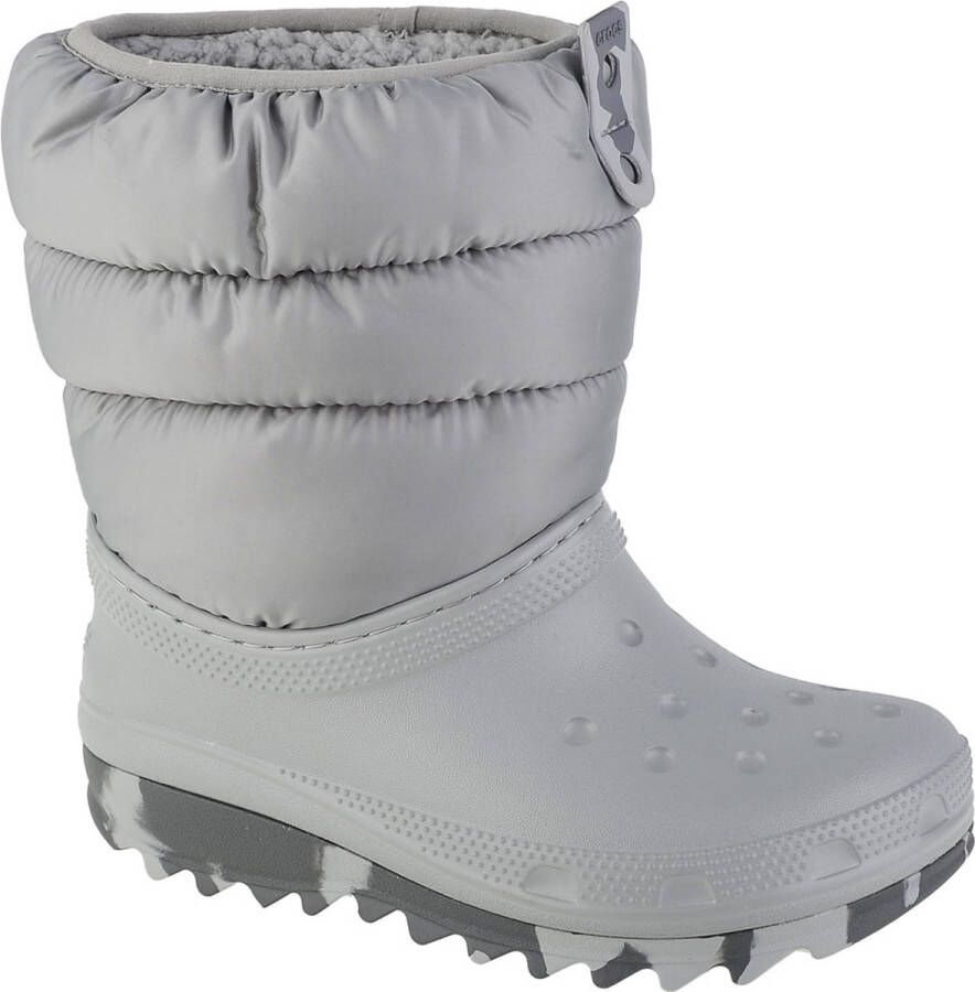 Crocs Classic Neo Puff Boot Kids 207684-007 voor een jongen Grijs Sneeuw laarzen