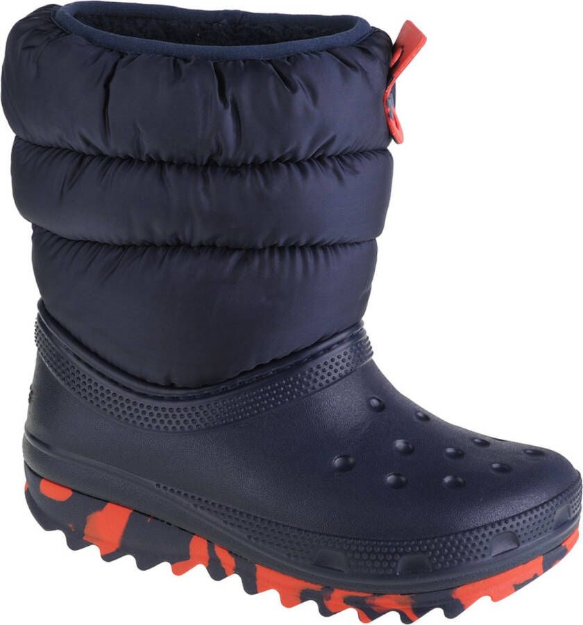 Crocs Classic Neo Puff Boot Kids 207684-410 voor een jongen Marineblauw Sneeuw laarzen