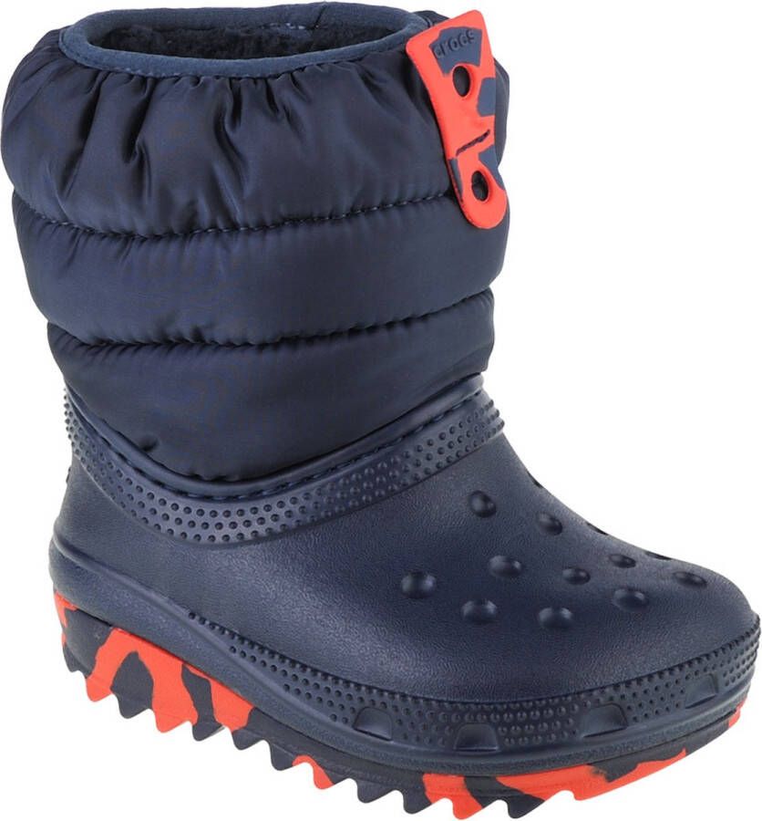 Crocs Classic Neo Puff Boot Toddler 207683-410 voor een jongen Marineblauw Sneeuw laarzen