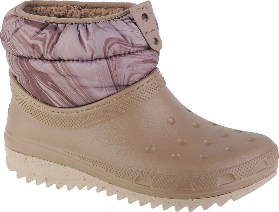 Crocs Classic Neo Puff Shorty Boot 207311-195 Vrouwen Bruin Sneeuw laarzen