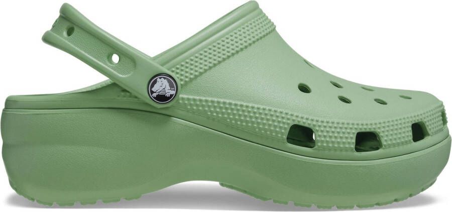 Crocs Classic Platform Sandalen & Slides Dames fair green maat: 39 40 beschikbare maaten:36 37 38 39 40 41 42