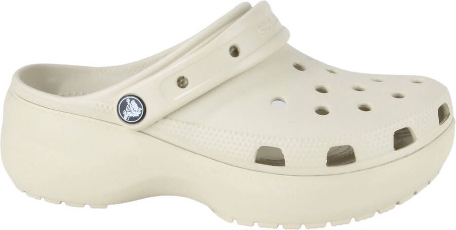 Crocs Classic Platform Slides & Sandalen in beige formaten: 37 38