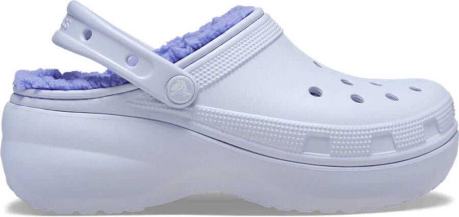 Crocs Classic Platform Lined Klompen Blauw Vrouw