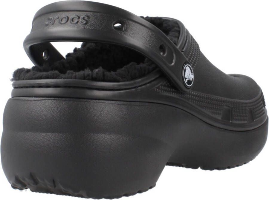 Crocs Klassieke Platform Gevoerde Klompen voor Dames Black Dames