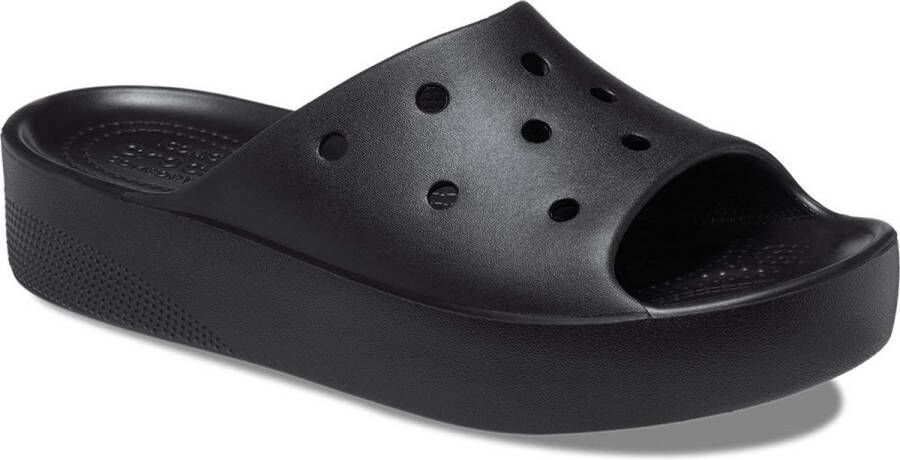 Crocs Classic Platform Slide 208180-001 Vrouwen Zwart Slippers