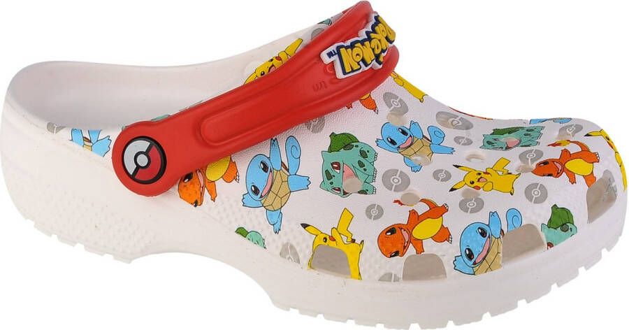 Crocs Pokemon Classic Kids Clog 207739-94S voor een jongen Wit Slippers