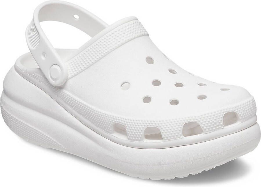 Crocs Classic Crush Sandalen & Slides Dames white maat: 36 37 beschikbare maaten:36 37 38 39 40