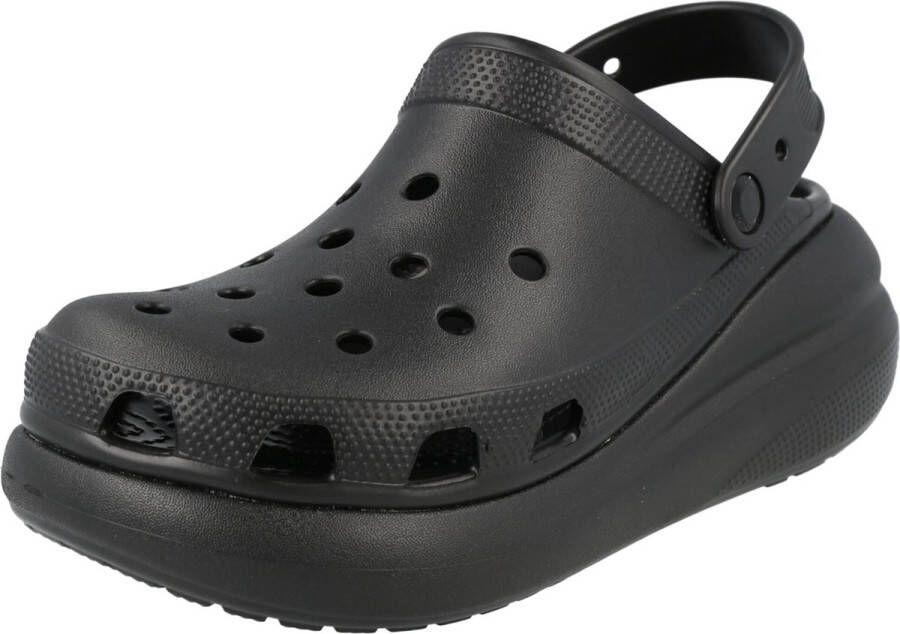 Crocs Classic Crush Clog Gedurfd ontwerp en extra hoogte Black