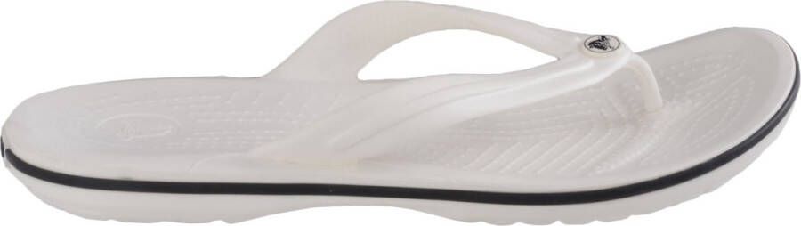 Crocs Sportieve Gestreepte Flip Sandaal White