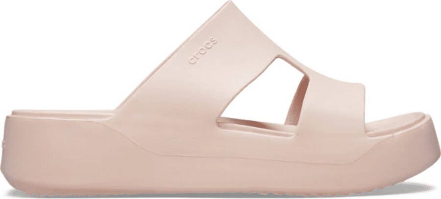 Crocs Dames Slipper Getaway Platform H-Strap Women Quartz ROSE