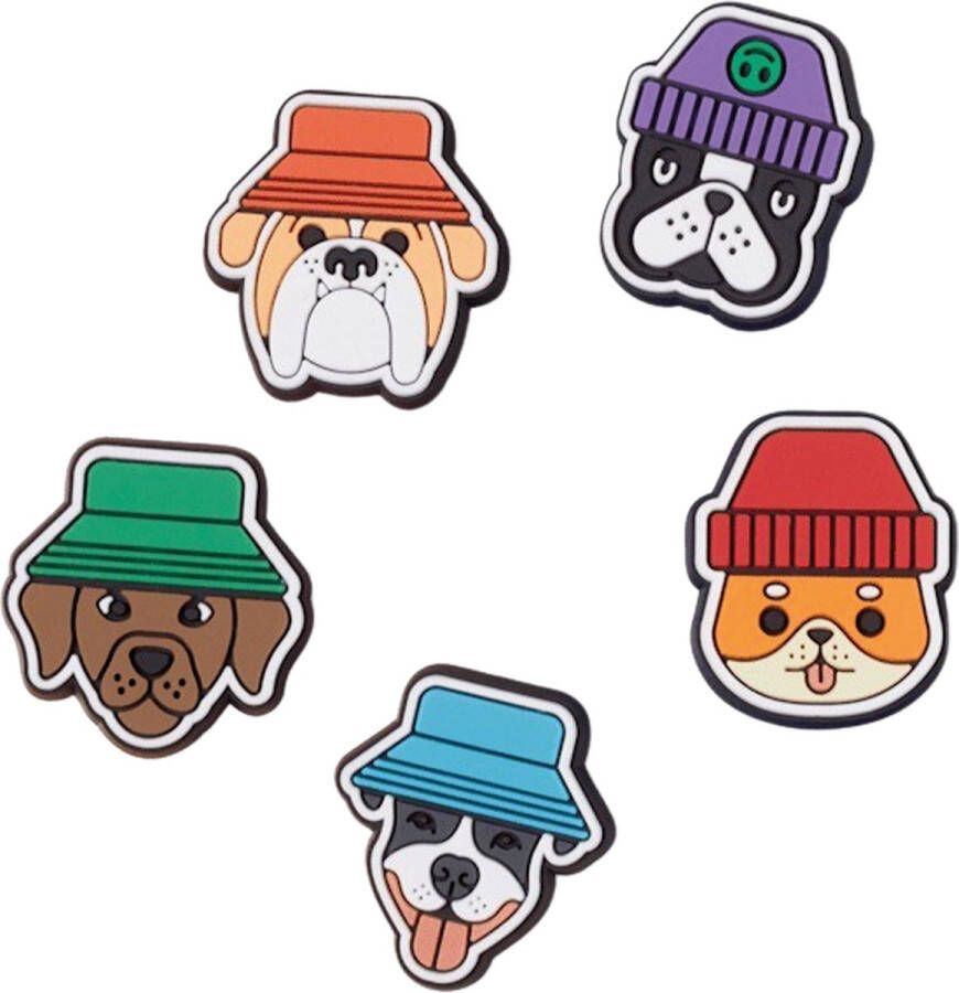 Crocs Dogs in Hats Jibbitz (5-pack)