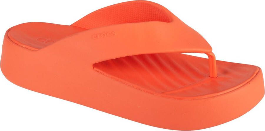 Crocs Gataway Platform Flip 209410-84F Vrouwen Oranje Slippers