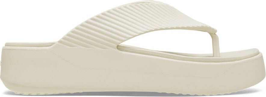 Crocs Women's Getaway Groove Platform Flip Sandalen maat 37-38 beige