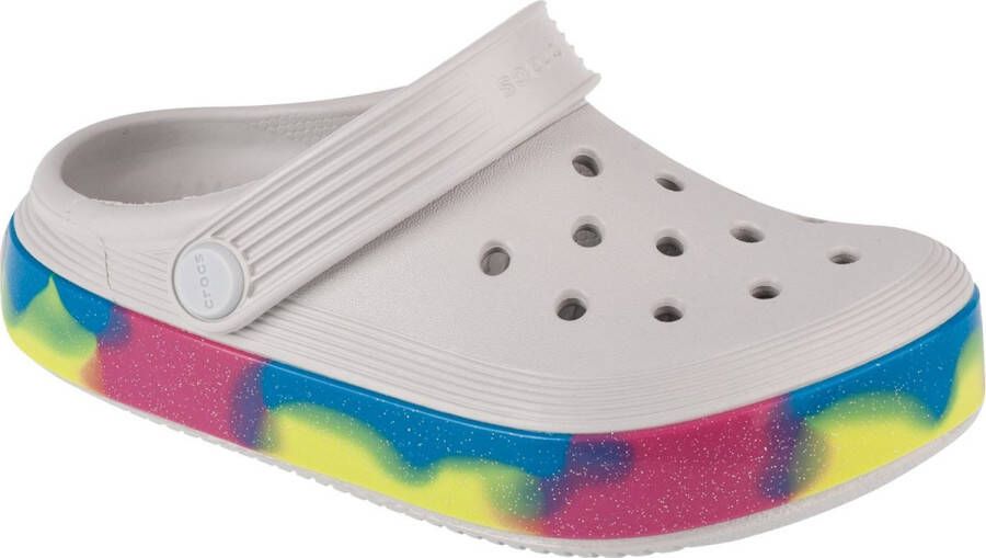 Crocs Off Court Glitter Band Kids Clog 209714-1FS Kinderen Wit Slippers