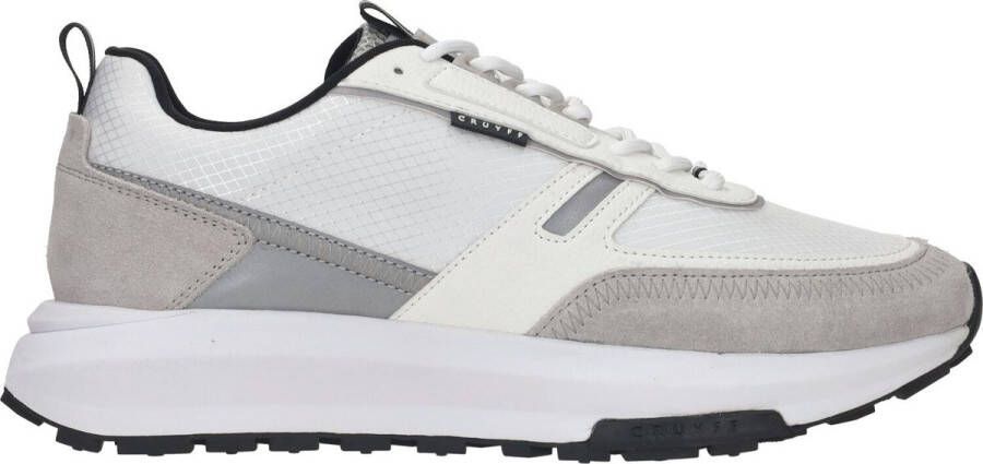 Cruyff Sportieve Herensneakers met Glanzende Zilveren Accenten White Heren