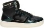 Cruyff Campo High Lux Hoge sneakers Leren Sneaker Dames Zwart - Thumbnail 2