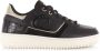 Cruyff Campo Low Lux Black Gold Zwart Leer Lage sneakers Dames - Thumbnail 1